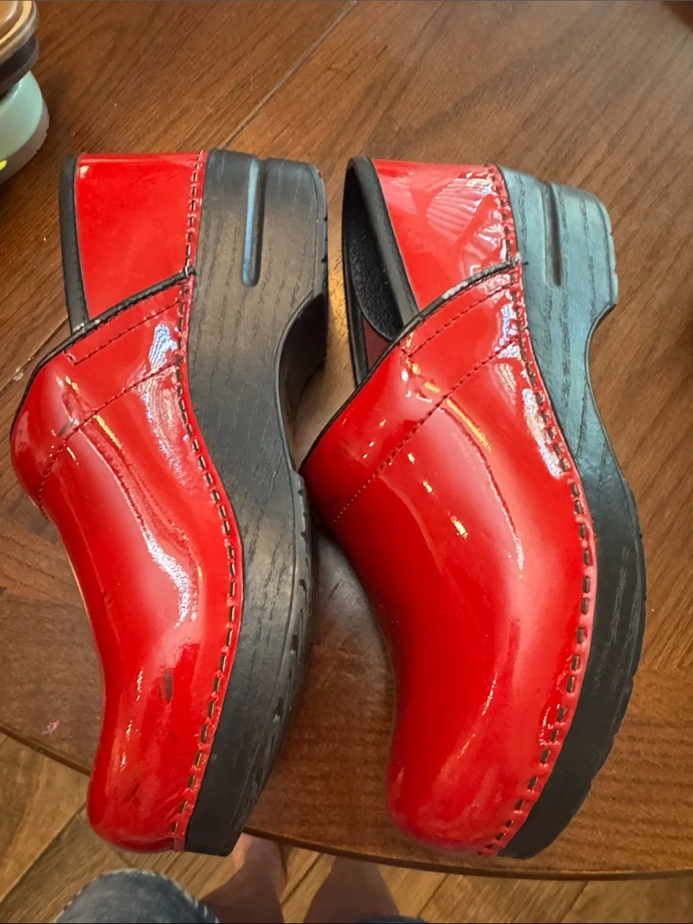 Kids Red Clogs
